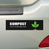 Autocollant De Voiture COMPOST - une écorce est une chose terrible à (En voiture)