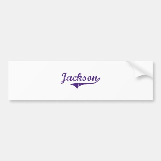 Autocollant De Voiture Conception classique de Jackson Louisiane (Devant)