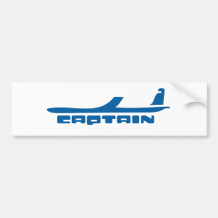 Autocollant De Voiture conception d'avion de capitaine