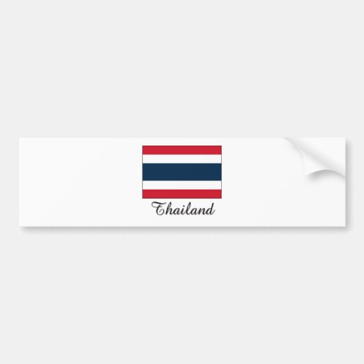Autocollant De Voiture Conception de drapeau de la Thaïlande (Devant)