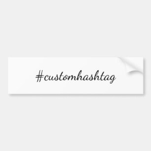 Autocollant De Voiture Conception de Hashtag de Médias Sociaux Virale Ten