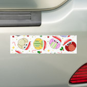 Autocollant De Voiture Conception de hiboux de Noël (En voiture)