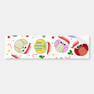 Autocollant De Voiture Conception de hiboux de Noël