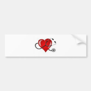 Autocollant De Voiture Conception de inspiration de docteur Heart d'amour
