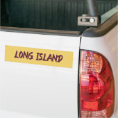 Autocollant De Voiture Conception de la base de texte de Long Island sur  (Sur camion)