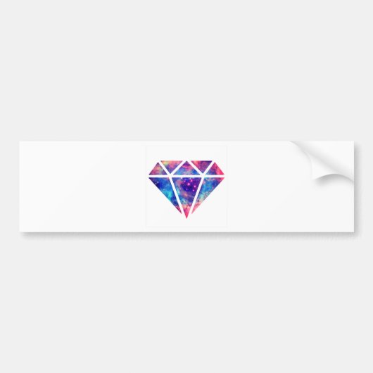Autocollant De Voiture Conception de nébuleuse de diamant (Devant)
