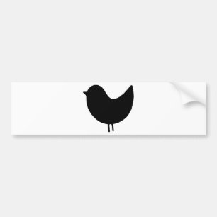 Autocollant De Voiture Conception de silhouette d'oiseau !