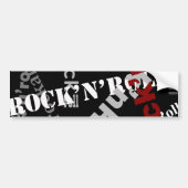 Autocollant De Voiture conception de typographie rock & roll (Devant)