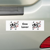 Autocollant De Voiture Conception De Vache Noire Et Blanche (En voiture)