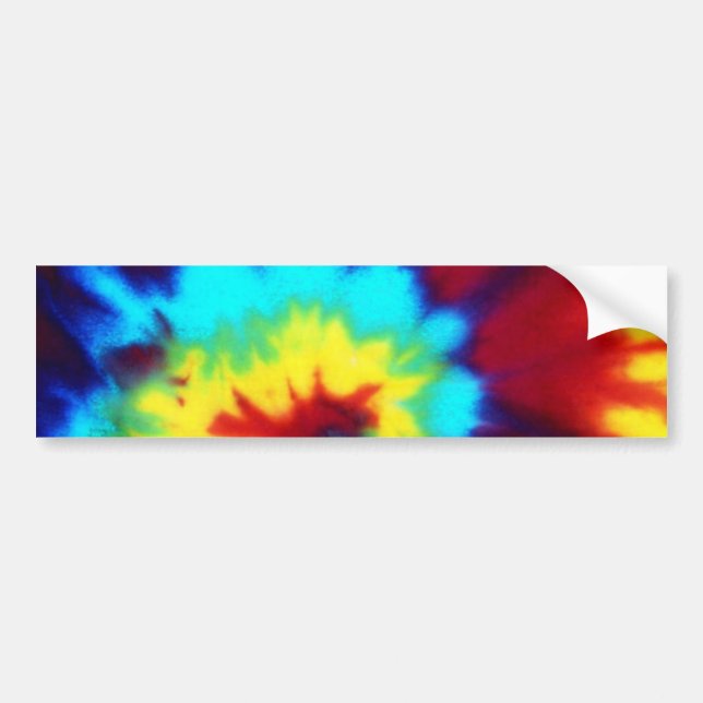 Autocollant De Voiture Conception foncée de colorant de cravate (Devant)