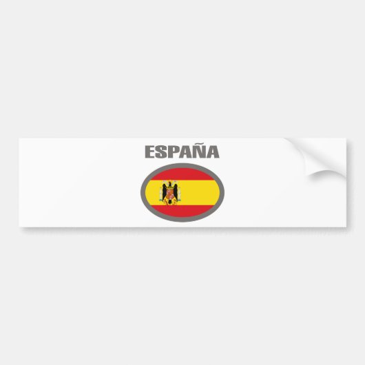 Autocollant De Voiture Conception fraîche de drapeau de l'Espagne ! (Devant)