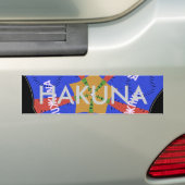 Autocollant De Voiture Conception Tribale Africaine : Hakuna Matata (En voiture)