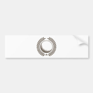 Autocollant De Voiture Conception vintage de boule de golf