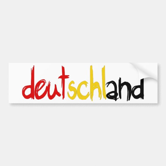 Autocollant De Voiture Conceptions d'original de Deutschand ! (Devant)