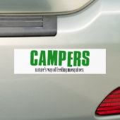 Autocollant De Voiture Conceptions drôles de camping (En voiture)