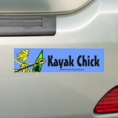 Autocollant De Voiture Conceptions et choses de poussin de kayak (En voiture)