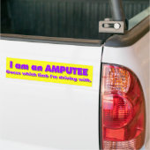 Autocollant De Voiture Conducteur d'amputé (Sur camion)
