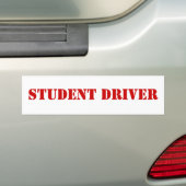 AUTOCOLLANT DE VOITURE CONDUCTEUR D'ÉTUDIANT (En voiture)