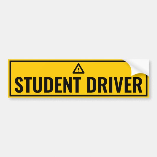 Autocollant De Voiture Conducteur étudiant averti (Devant)