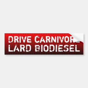 Autocollant De Voiture Conduire le carnivore, le biodiesel du lard