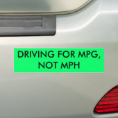 AUTOCOLLANT DE VOITURE CONDUISANT POUR MPG, PAS M/H (En voiture)