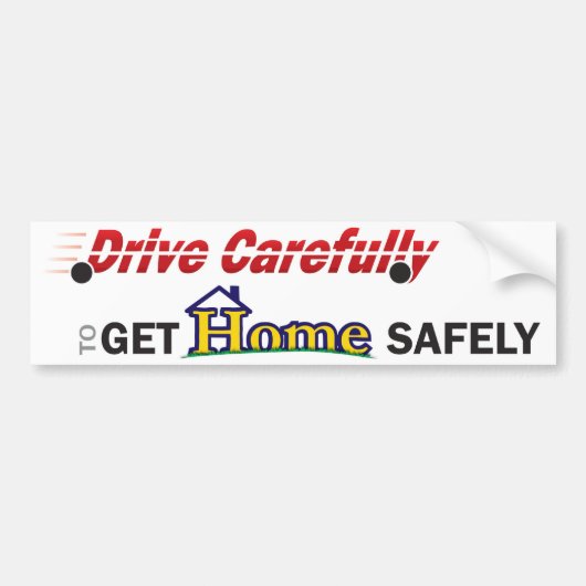 Autocollant De Voiture Conduisez sans risque l'adhésif pour pare-chocs (Devant)