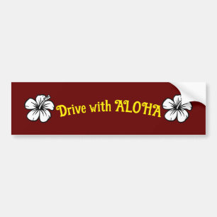 Autocollant De Voiture Conduite avec ALOHA