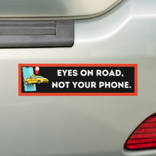 Autocollant De Voiture Conduite minimaliste et spirituelle sans téléphone