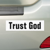 Autocollant De Voiture Confiance à Dieu bumper sticker (En voiture)