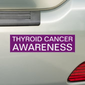 Autocollant De Voiture Conscience de cancer de la thyroïde (En voiture)