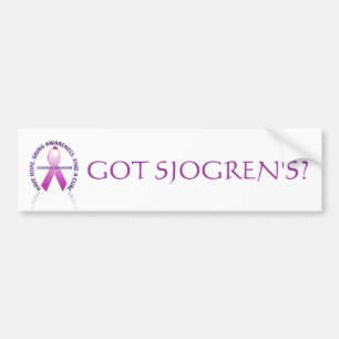 Autocollant De Voiture conscience de sjogrens, OBTENUE SJOGREN ?
