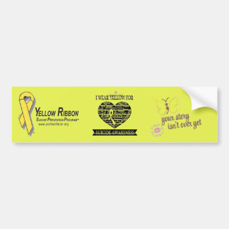 Autocollant De Voiture Conscience de suicide et adhésif pour pare-chocs