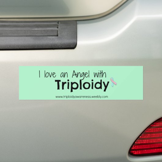 Autocollant De Voiture Conscience de Triploidy (En voiture)