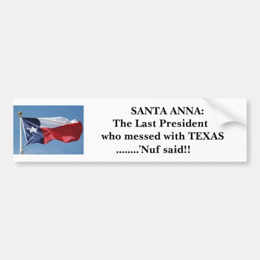 Autocollant De Voiture Conséquences - salissant avec le Texas (Devant)