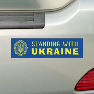 AUTOCOLLANT DE VOITURE CONSERVATION AVEC LE BÂTIMENT DE BUMPER UKRAINE