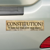 Autocollant De Voiture Constitution ? Adhésif pour pare-chocs (En voiture)