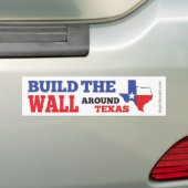 Autocollant De Voiture Construisez le mur autour du Texas (En voiture)