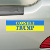 Autocollant De Voiture CONSULTER TRUMP Ukraine Couleur (En voiture)