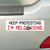 Autocollant De Voiture Continuez la protestation : Je recharge ! (En voiture)