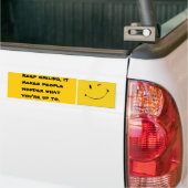 Autocollant De Voiture Continuez le sourire (Sur camion)