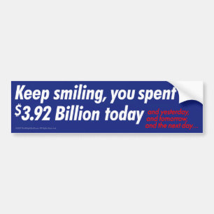 Autocollant De Voiture Continuez le sourire