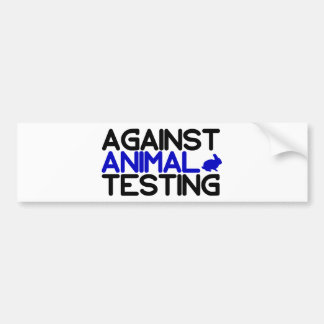 Autocollant De Voiture Contre les tests animaux