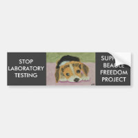Contre l'expérimentation animale Bumpersticker