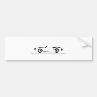 Autocollant De Voiture Convertible Pontiac Firebird 1968