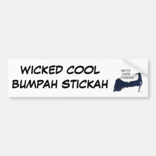 Autocollant De Voiture COOL MAUVAIS BUMPAH STICKAH de cap indigène Codda