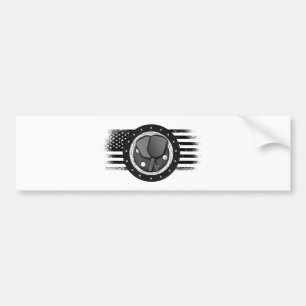 Autocollant De Voiture Cool Pickleball Sport USA Grunge Flag - Pickleball