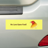 Autocollant De Voiture Coq de Combat Ébarbé (En voiture)