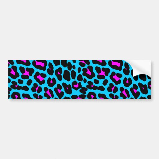 Autocollant De Voiture Corey Tiger 80s Retro Leopard Spots (Devant)