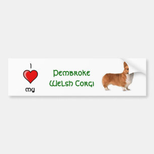 Autocollant De Voiture Corgi de Gallois de Pembroke
