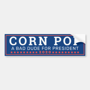Autocollant De Voiture Corn Pop Président